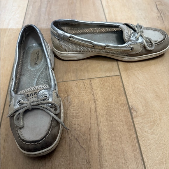 Sperry Women's Gray / Tan Top Sider Boat Shoes size 6 - Picture 6 of 6